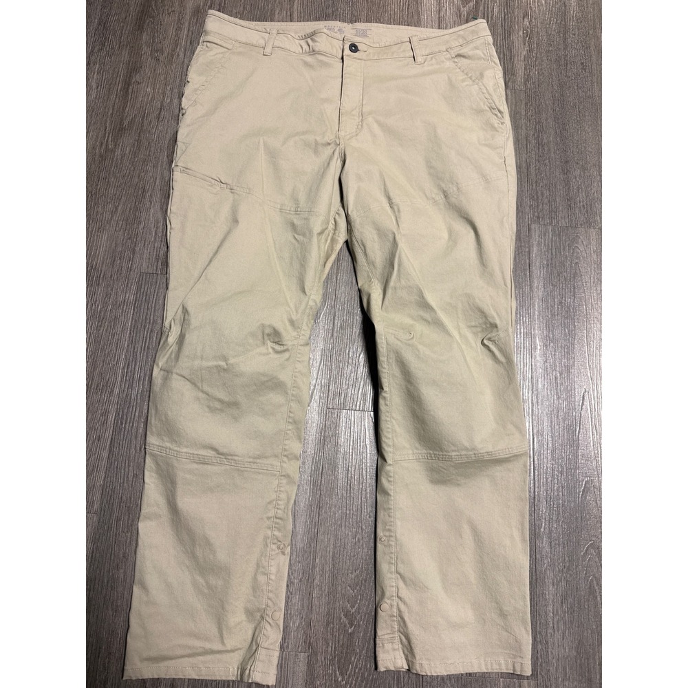 Mountain Hardwear AP Pants Mens 40x30 Khaki Tan Hiking Climbing OM7064